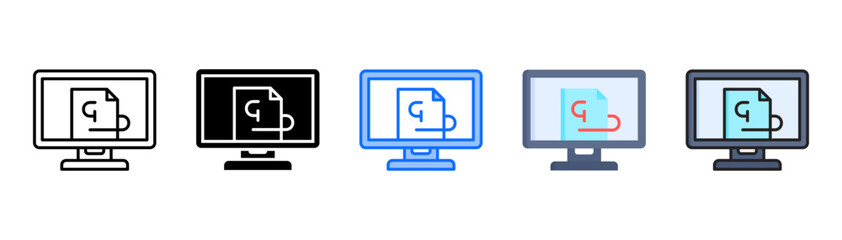 Worms icon set with multiple style collection