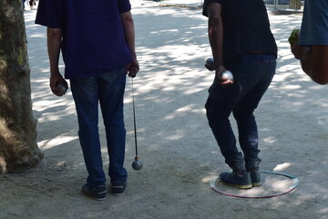 Les joueurs de pétanque
