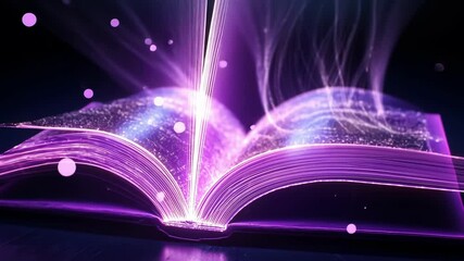 A floating threedimensional book that opens to release swirling streams of light representing the flow of knowledge from institutions to aspiring leaders.