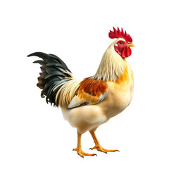 Fototapeta premium Majestic Rooster A Stunning Image of a Farm Animal, Poultry, Cock, Bird, Male Chicken