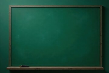Dark green classic slate blackboard, blank surface, dark green, dark