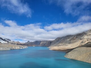 Tilicho lake himalayas nepal annapurna circuit