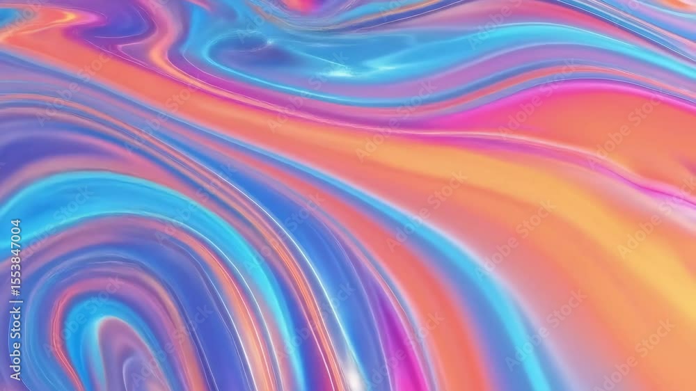 Poster dynamic liquid gradient background with vibrant abstract swirl colors. fluid art concept for digital