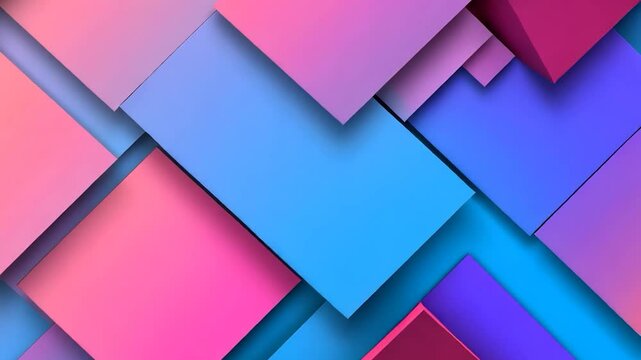Abstract geometric shapes in vibrant colors (1)