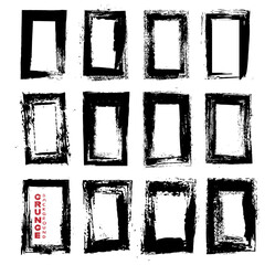 Abstract grunge frames