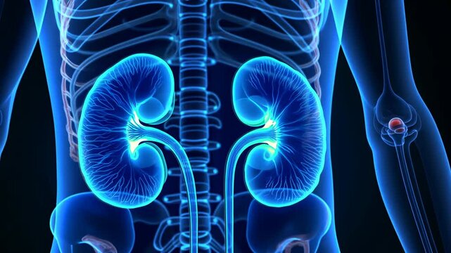 Kidney disease, renal failure, dialysis treatment. Organ health. Filtration rate declines with age. Nephron damage prevents urine production. Chronic symptoms affect overall wellness.