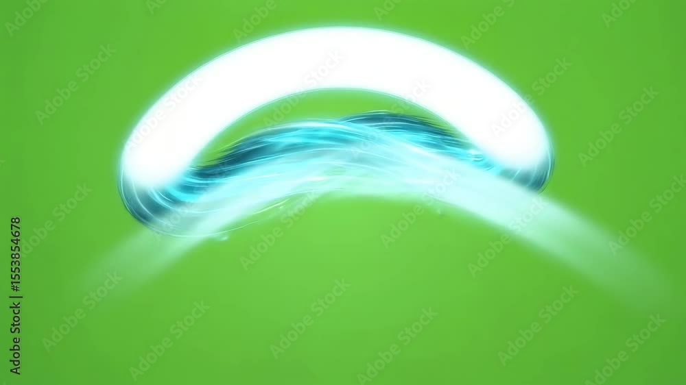 Aufkleber abstract blue light streaks flowing down on a green screen background visual element effect animatio