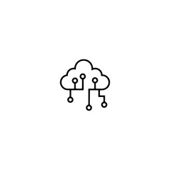 Internet of things icon flat vector design.