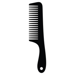 A clean, minimalist illustration of a hair comb.