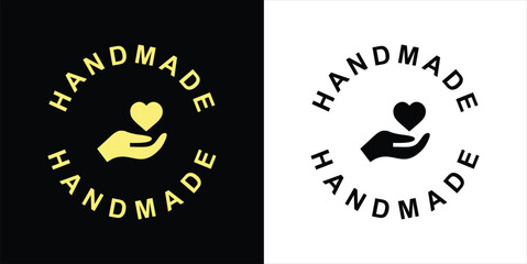 Handmade tags labels icons sticker design