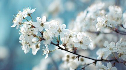 Obraz premium Delicate spring blossoms in soft focus.