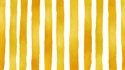 Beautiful seamless pattern with watercolor yellow stripes in sunny Mediterranean style. Companion wallpaper. Ready summer print design for wallpapers, wrappings, textile. Stock Illustration