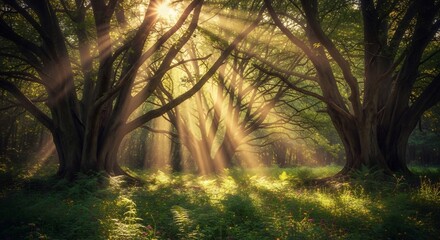 morning in the forest