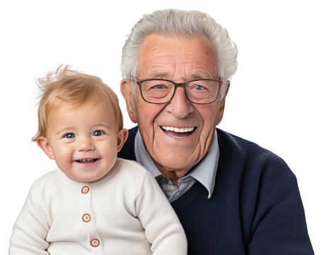 PNG Grandchild laughing portrait glasses.