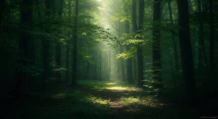 Obraz premium forest in the morning