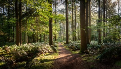 Fototapeta premium woodland walk in the new forest in hampshire england