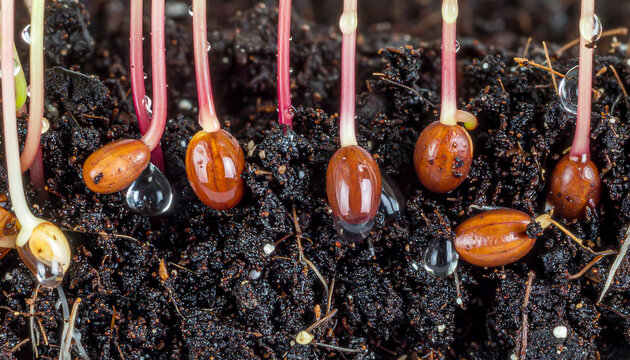 Macro Time-lapse of Plant Absorbing Water