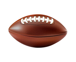 Realistic american football ball isolated on a white background. 3d american football ball