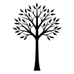 Obraz premium tree silhouette vector