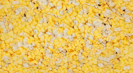 Puffed Corn Cake Pattern, Corn Diet Bread with Fragrant Herbs and Spices Wallpaper