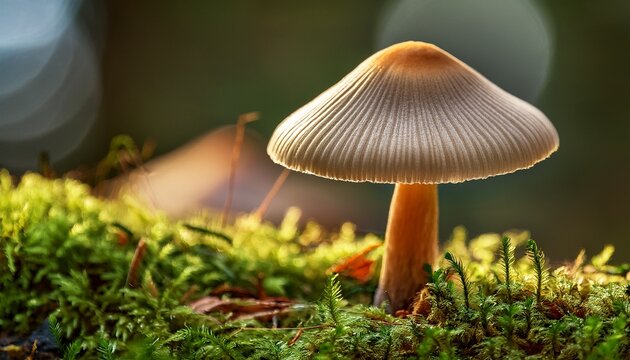 close up featuring intricate details of thimble cap mushroom verpa bohemica ideal for gourmet food enthusiasts and foraging guides celebrating nature s culinary treasures