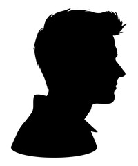 PNG Men silhouette portrait
