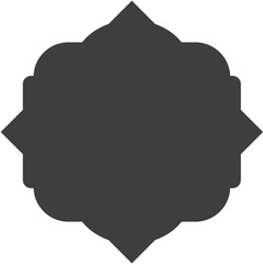 islamic shape Glyph illustration design blank islamic shape template vector Arab mosque windows set vector illustration 