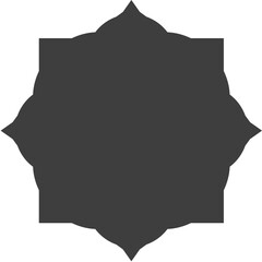 islamic shape Glyph illustration design blank islamic shape template vector Arab mosque windows set vector illustration 