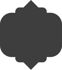 islamic shape Glyph illustration design blank islamic shape template vector Arab mosque windows set vector illustration 
