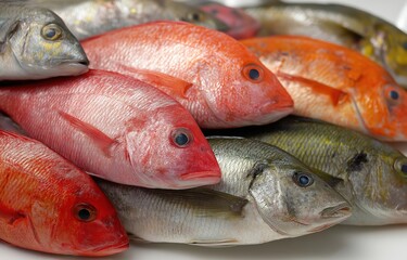 Vibrant assortment of fresh seafood from Tokyos famed Tsukiji Outer Market highlighting local culinary treasures