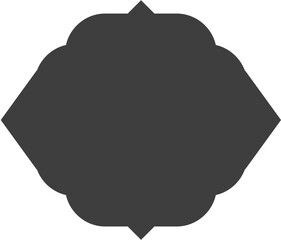 islamic shape Glyph illustration design blank islamic shape template vector Arab mosque windows set vector illustration 