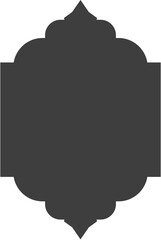 islamic shape Glyph illustration design blank islamic shape template vector Arab mosque windows set vector illustration 