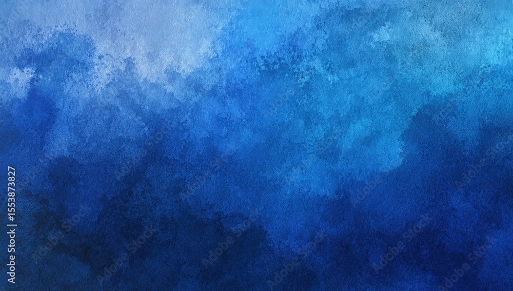 Aufkleber abstract blue watercolor painting with textured gradient background suitable for art design and crea