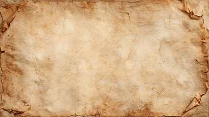 Old vintage worn parchment. Background texture of antique ancient paper Stock Vector