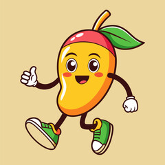 Dancing mango with shoes