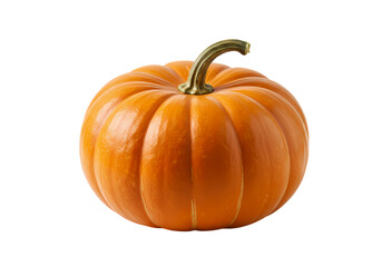 Single Small Pumpkin isolated on transparent background