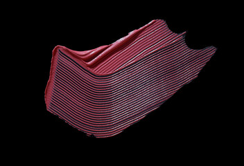 Hair due fuchsia pink coloring mask, balm or shampoo pigment smudge swatch or lipstick sample...