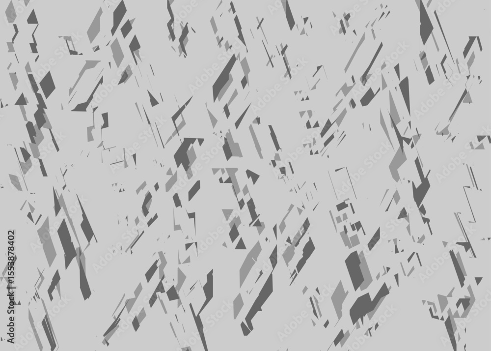 Aufkleber Minimalist background with abstract and irregular rough lines pattern. Abstract broken path pattern