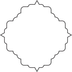 Islamic Line Art Vector | Mosque, Ornament, Ramadan & Arabic Elements