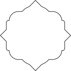 Islamic Line Art Vector | Mosque, Ornament, Ramadan & Arabic Elements