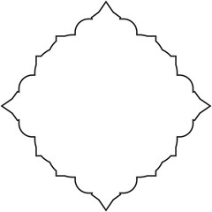 Islamic Line Art Vector | Mosque, Ornament, Ramadan & Arabic Elements