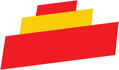 Colorful Abstract Ribbon Banner Vector with Firework Bursts &ndash; Transparent Background for Sale & Promotion Designs