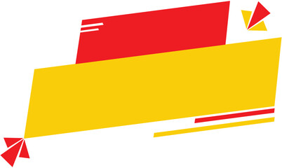 Colorful Abstract Ribbon Banner Vector with Firework Bursts &ndash; Transparent Background for Sale & Promotion Designs