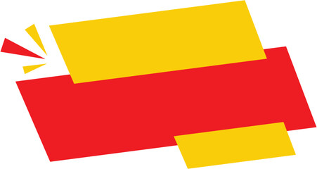 Colorful Abstract Ribbon Banner Vector with Firework Bursts &ndash; Transparent Background for Sale & Promotion Designs