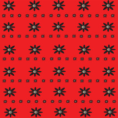 seamless pattern with flowers and butterflies