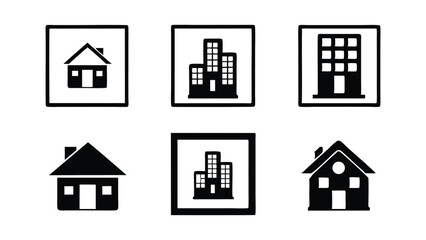 Building Vector Silhouette Set for Urban Design Projects
