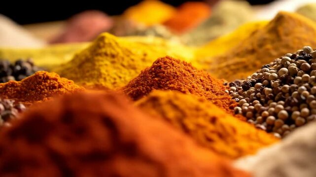 Exploring Aromatic Worlds: A Visual Journey Through Vibrant Spice Piles