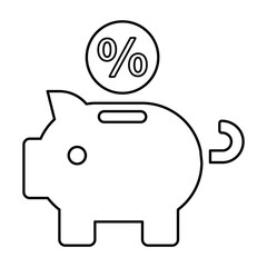 Saving Interest Rate Icon