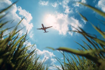 airplane in the sky
