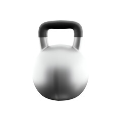 A sleek kettlebell designed for strength training and fitness workouts.